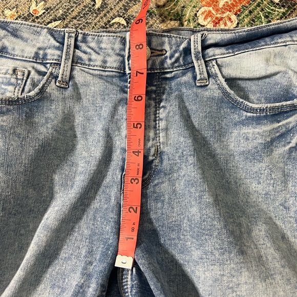 Old Navy rockstar super skinny raw frayed hem denim jeans - Picture 7 of 8